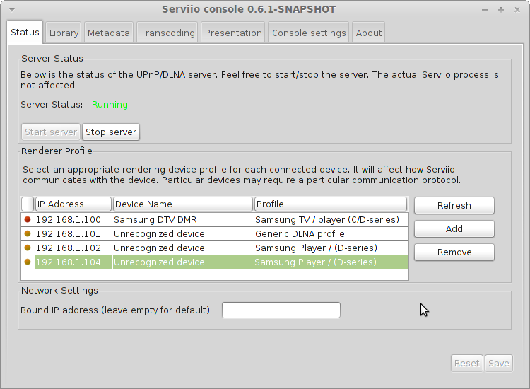 Screenshot-Serviio console 0.6.1-SNAPSHOT.png